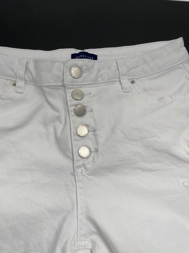 Angel Kiss Women’s Junior’s Shorts High-rise White Denim Collection Size 7 - Picture 2 of 4