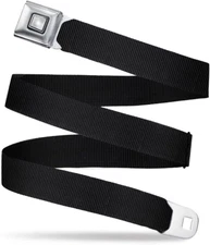 Buckle-Down Belt, Starburst Seatbelt Buckle Black, Adjustable
