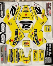 LOSI PRO MOTO RC BIKE GRAPHICS DECALS SUZUKI SUPERCROSS TEAM REPLICA STICKER KIT