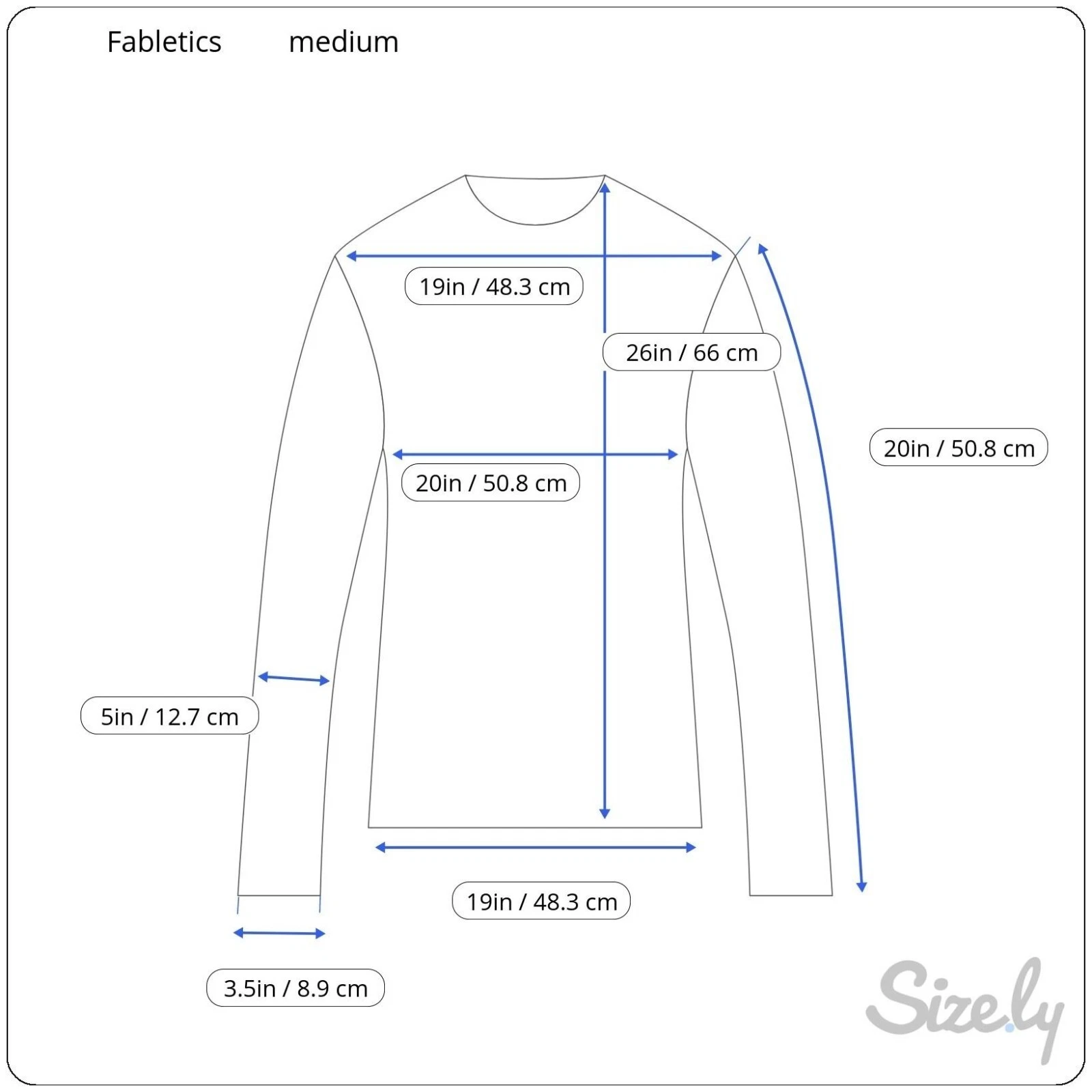 fabletics long sleeve sheer crew neck casual shirt
