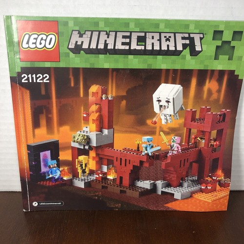LEGO Minecraft: The Nether Fortress 21122 Instruction MANUAL ONLY Booklet