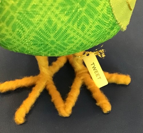 Target Spritz Bird Tweet Spring 2017 Green w/ Foot Tag Featherly Friends No Tie - Picture 6 of 7