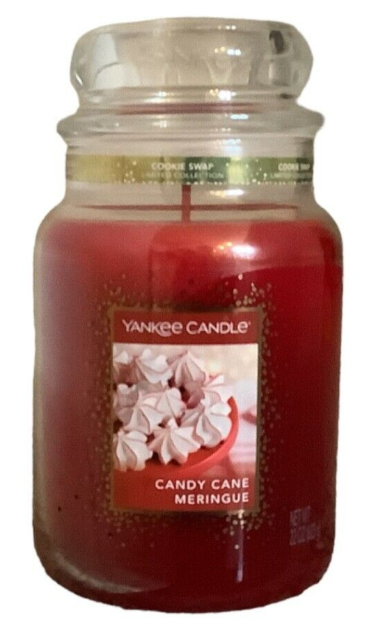 Yankee Candle Candy Cane Meringue Cookie Swap Collection 22 Oz. New