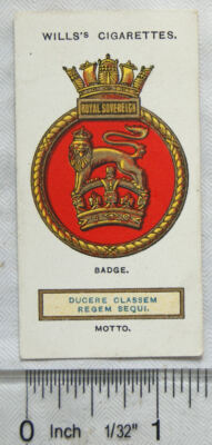 1925 Wills Schiffsabzeichen Nr. 5 HMS Royal Sovereign, Schlachtschiff