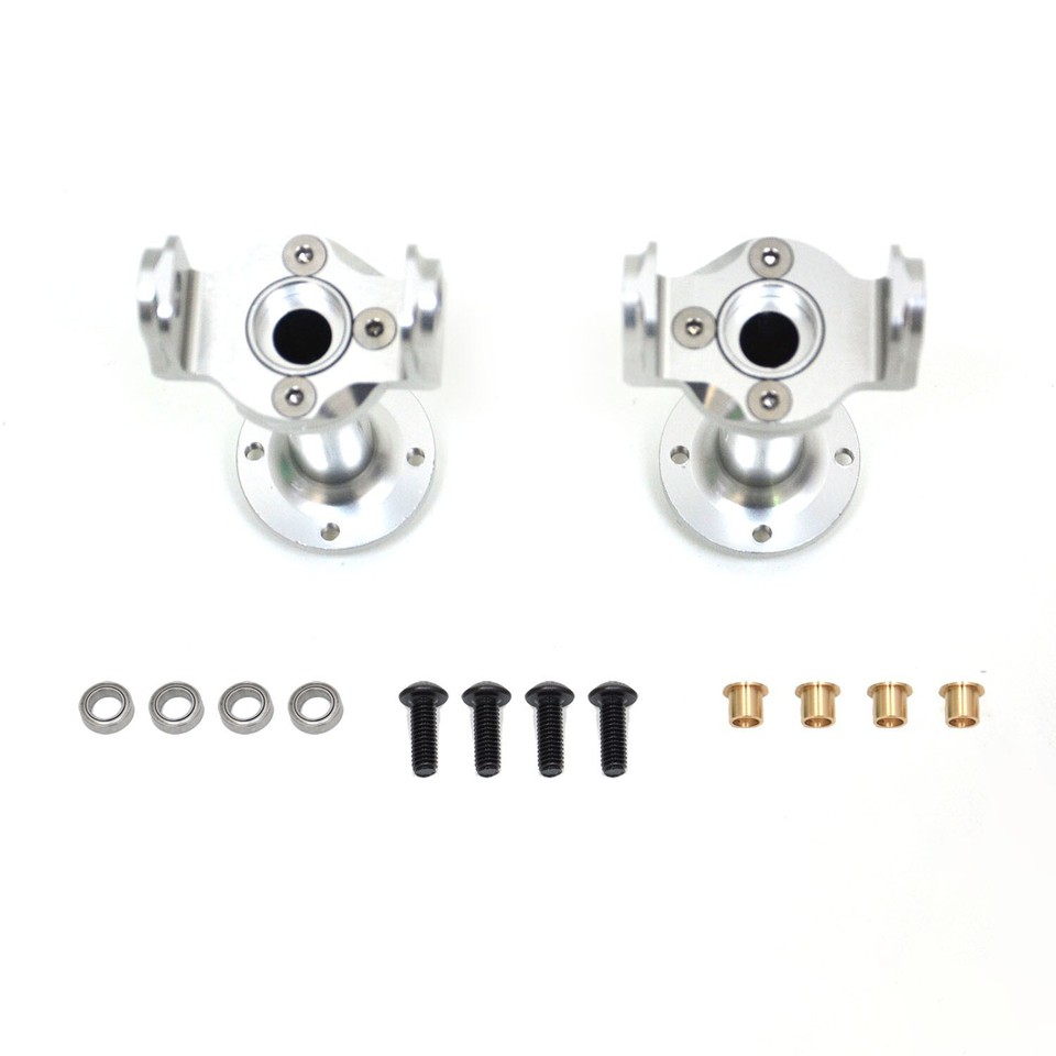 Supporto Per Asse Servo In Alluminio Rosso &ndash; Per Clodbuster Bullhead Tamiya 1/10 (coppia Di Supporti)
