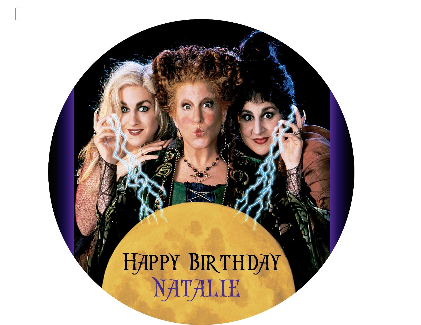 Hocus Pocus Edible Cakes Toppers picture sugar tops paper birthday
