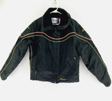 Polaris Winter Jacket Men's Size Medium Black Coat USA Made Full Zip Vintage 80s