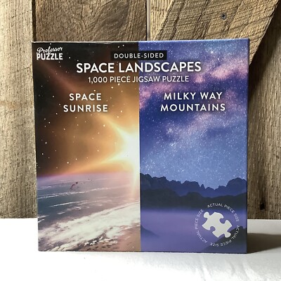 Professor Puzzle Space Landscapes 1000 Pcs Challenging Double Sided.SEALED/NEW