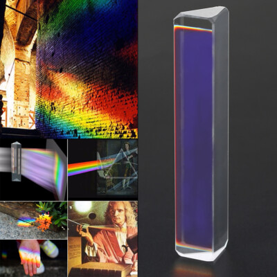 Triangular Prism Optical Spectrum Glass Spectrum Tool For Photography NEW
