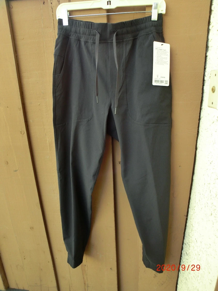 Lululemon mens ABC Jogger * Light Color: BLACK Size: MEDIUM