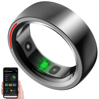 Newgen Medicals Aktivitäts-Tracker: Fitnesstracker-Ring, Herzfrequenz