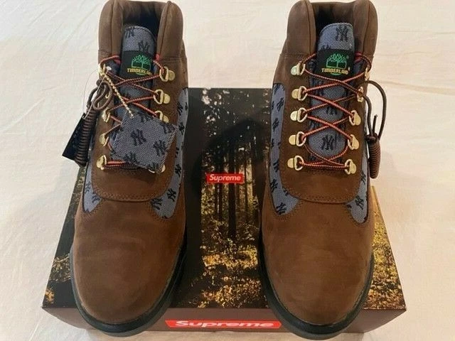 Supreme x New York Yankees x Timberland Field Boot Brown size US 13