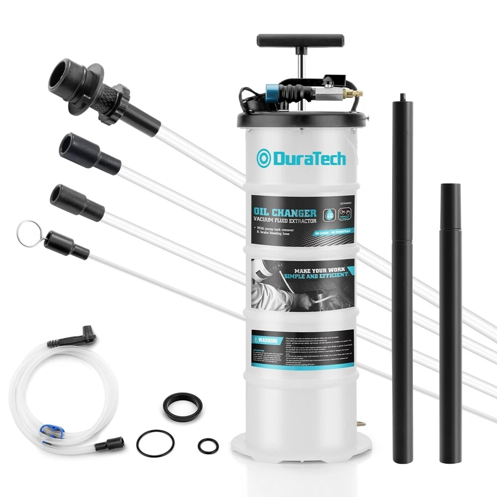 DURATECH 6.5L Oil Extractor Pump Pneumatic/Manual Oil Change Fluid Extractor USA Review
