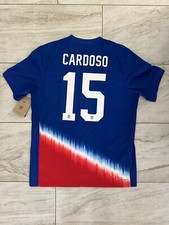 Men’s Authentic Nike Johnny Cardoso USMNT Away Soccer Jersey 2024 Size L $170