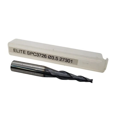 Elite 3.5 - 10mm Tapered 5.8° 2 Flute Slot End Mill Solid Carbide TiAlN Coated S