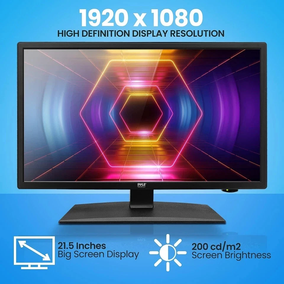 Pyle 21.5’’ ELED RV Digital TV - FHD Flat Screen TV with Multimedia Disc Combo - Image 3 of 4