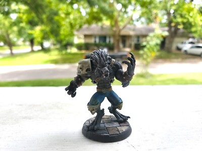 Painted Male Werewolf Warrior Miniature for Dungeons & Dragons D&D DND Pathfind