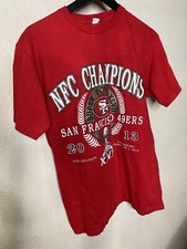 san francisco 49ers 2013 AFC champs shirt size medium red