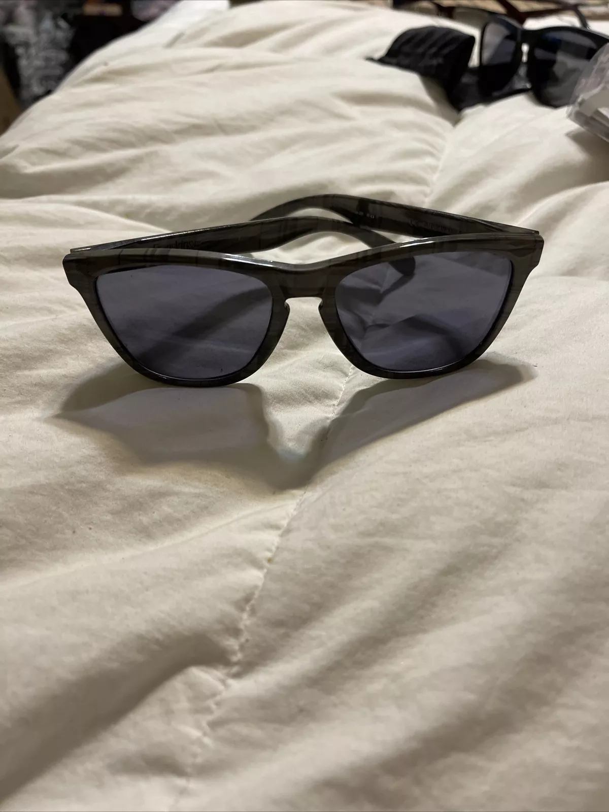 Oakley Frogskins plaid smog avec objectif gris sans sac boîte Supreme Kaws Stpl