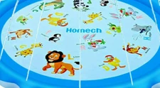 Homech SPLASH PAD Sprinkler Fun ANIMAL Design Toddler Summer Fun Baby Pool NEW