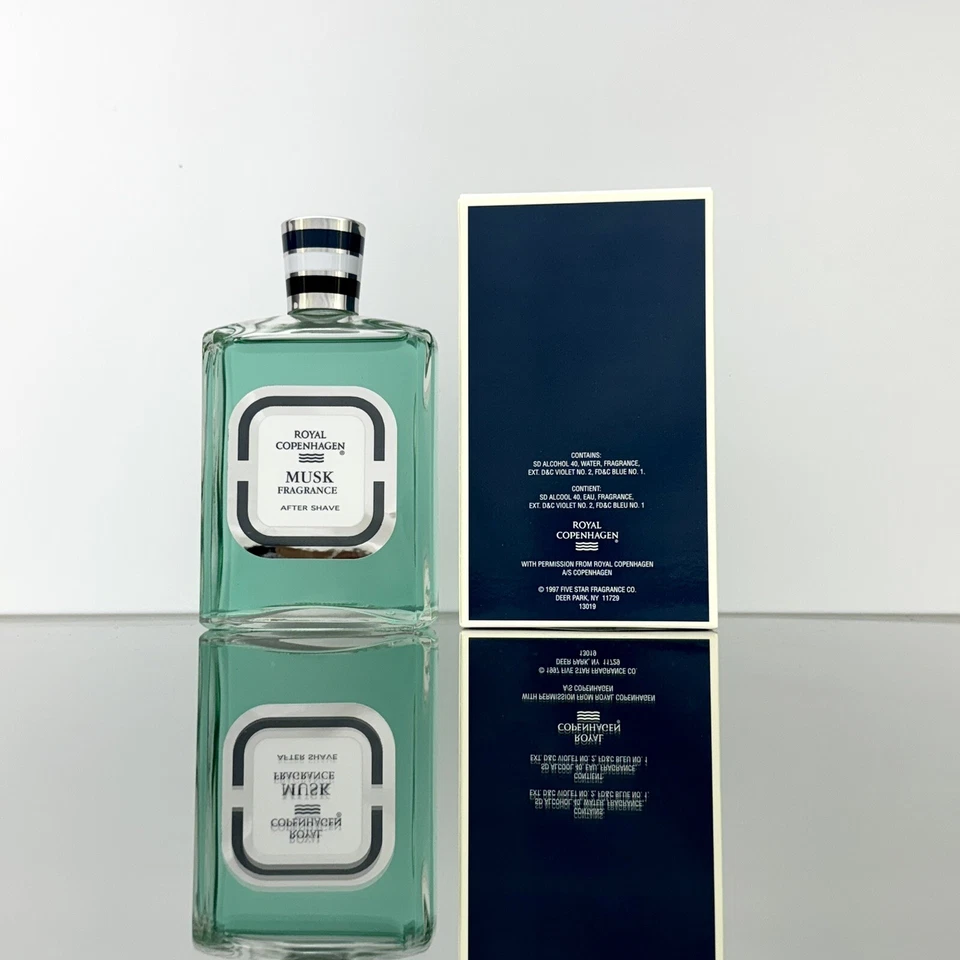 Royal Copenhagen FRAGANCIA ALMIZCLE Hombres After Shave por FIVE STAR 8oz Splash (HE45 Foto 2 de 2