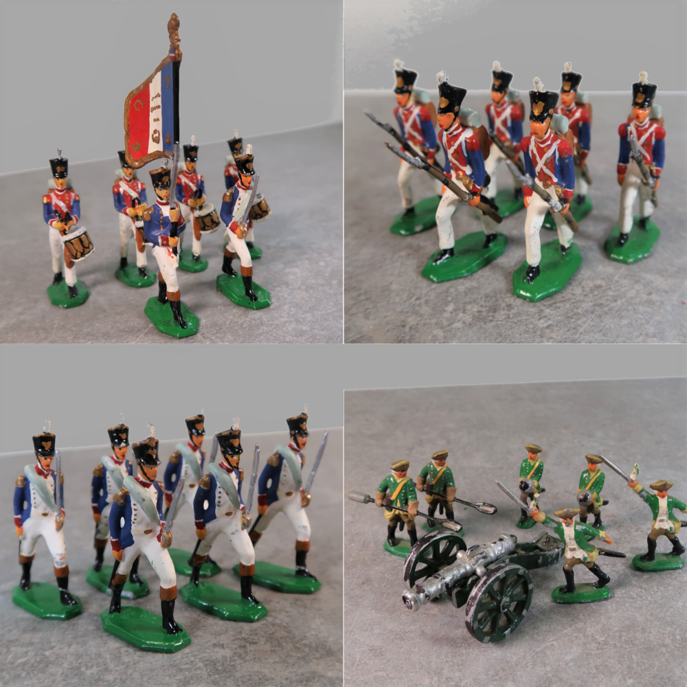 PLATS D'ÉTAIN - Zinnfiguren : 11 soldats WEGMANN pour blue_leader_one
