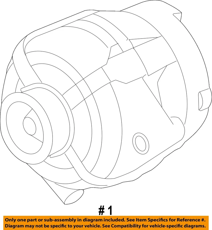 Alternador usado compatible con: Chevrolet Impala 2011 3,5 grado A Foto 4 de 4