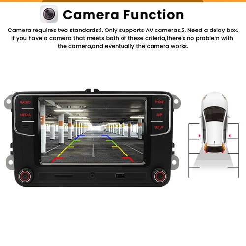 6.5" CarPlay Android Auto Radio RCD330 5538 RCD340G 187B Für VW Passat Jetta CC - Bild 10 von 11