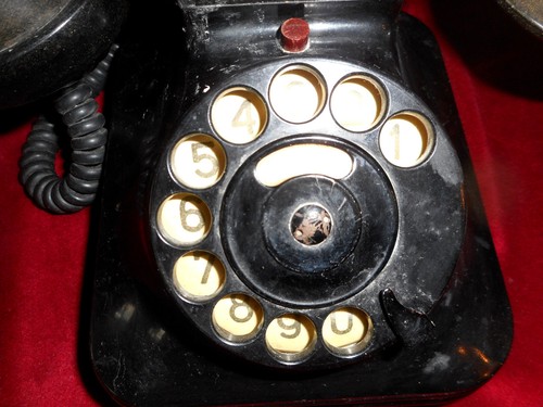  Originale RARO vecchio telefono d'epoca 40-50 anni dall'uscita dell'Ungheria - Foto 7 di 8