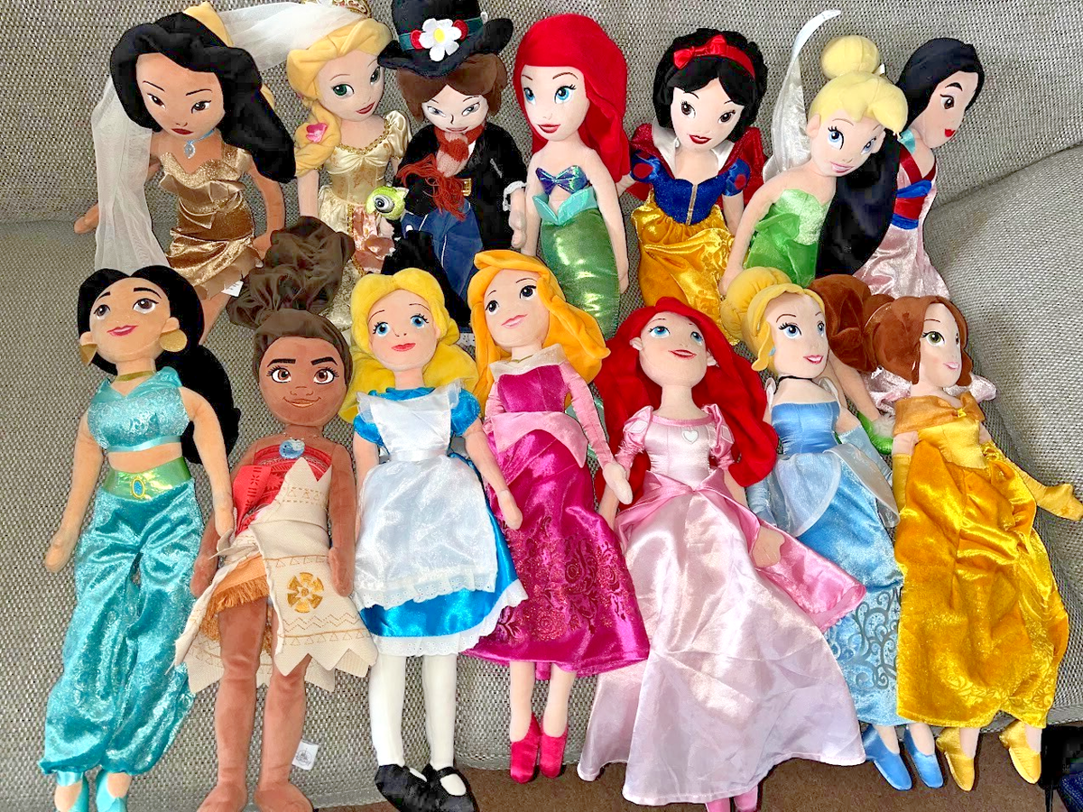 Disney Store Official Princess plush dolls 18-21 inch discounts Available