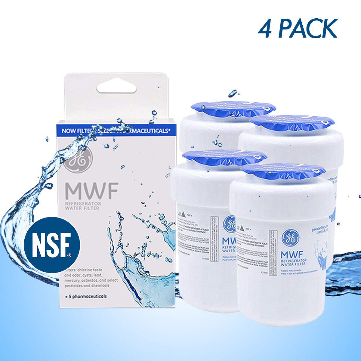 14PcsGE MWF New Genuine Sealed GWF 469991 MWFP Smart water Fridge