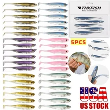 THKFISH Soft Swimbait Fishing Lure Jerk Shad Minnow Drop Shot Lure Soft Jerkbait