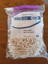 Double Tipped 1000 Cotton Swabs Household Cleaning Crafts Hobbies MADE IN USA 