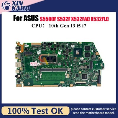 X532FL Motherboard For ASUS X532FL LVDS/DIS K531F V532F S532F Mainboard W/CPU