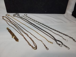 Lotto misto maglia catena fob orologio antico vintage alcuni ciondolo opale pieno oro