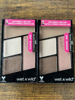 Lot of 2 Wet n Wild Coloricon Eyeshadow Quad #340B Walking On Eggshells New