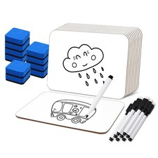 15 PCS Small White Board 5x7 Inch Mini Dry Erase Boards Markers Erasers