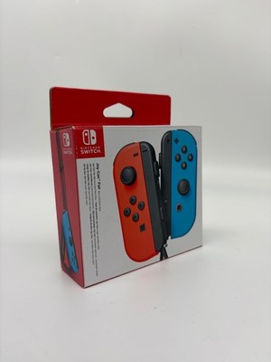 Original Nintendo Switch Joy-Con 2er-Set Rot / Neon-Blau - Wie NEU