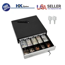 16" Heavy Duty Black POS System Cash Drawer, 5B5C