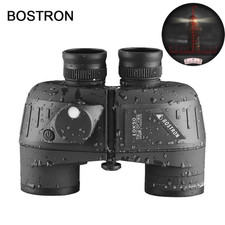 10x50 Marine Military Binoculars Waterproof Compass Rangefinder BAK4 HD FMC