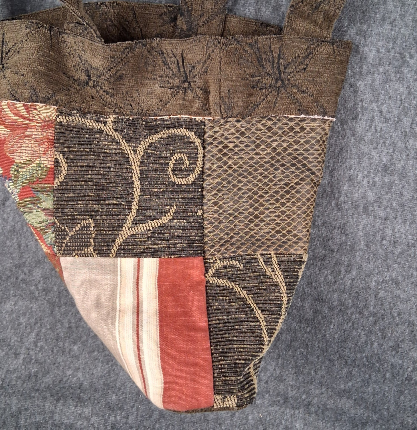 Handmade Quilt Patchwork Multi-Color Large Should… - image 15