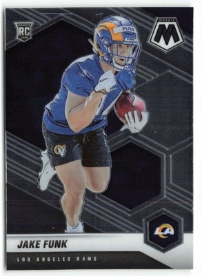 2021 Panini Mosaic Jake Funk RC Los Angeles Rams #381 Rookie