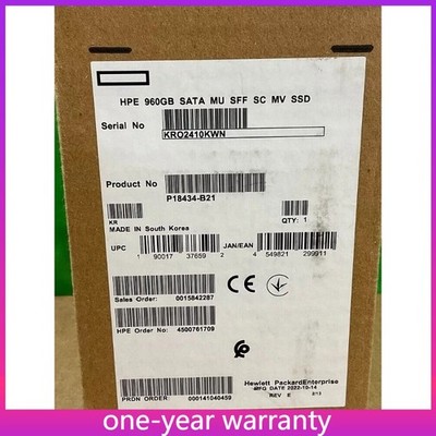 P18434-B21 P18478-001 HPE 960GB SATA 6G 2.5'' MU SSD Gen10 Solid State Drive New
