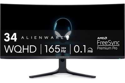 Alienware AW3423DWF Curved QD-OLED Gaming Monitor - 34-inch - 165Hz 0.1 ms