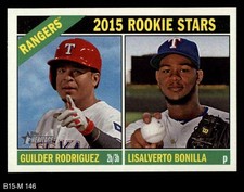 2015 Topps Heritage #146 Guilder Rodriguez Rangers Rookie Stars ROOKIE 8 - NM/MT