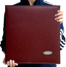 Zoview Magnetic Self-Stick Page Photo Album, Family Album, Leather Cover, Hand M