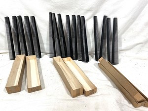 Lot  of 16, Vintage Hard Rubber BARBER COMBS. N.O.S. Various Styles 3 Makers.