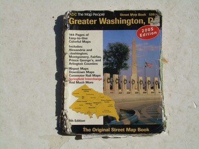 ADC The Map People Greater Washington DC Street Map Book 2005 8th Edition