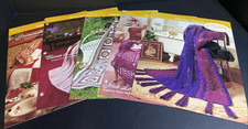5 Patterns Needlecraft Shop Crochet Afghan Vintage Patterns Lot 6 