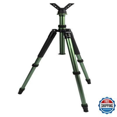 Huntpal Hunting Tripod Shooting Stick Gun Rifle Rest Height Adjustment Center